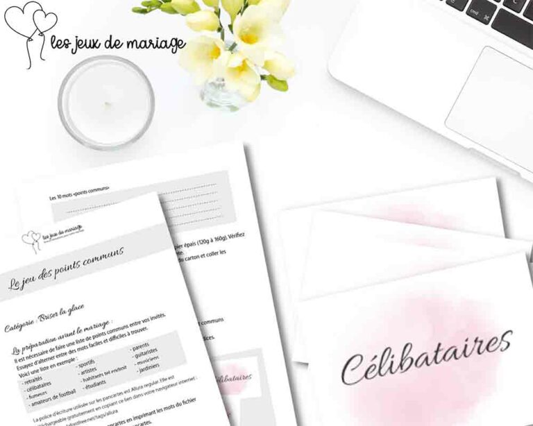 Fiche Du Jeu De Mariage Les Points Communs Les Jeux De Mariage