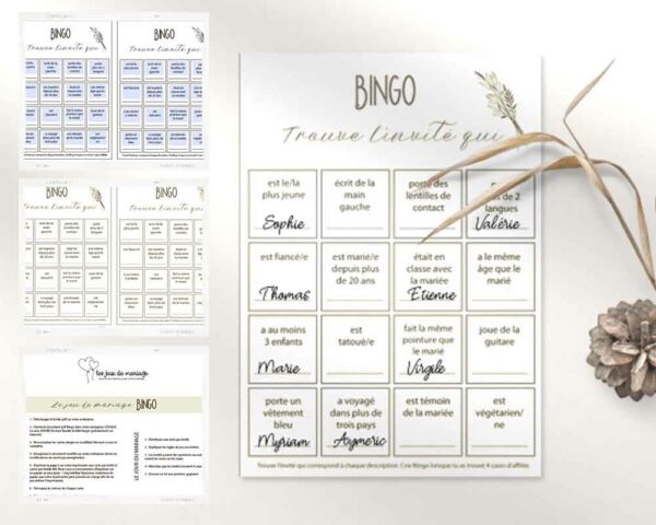 jeu bingo à imprimer