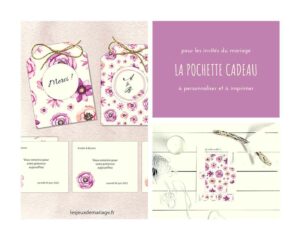 pochette cadeau invité mariage