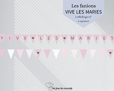 fanions rayures pour mariage