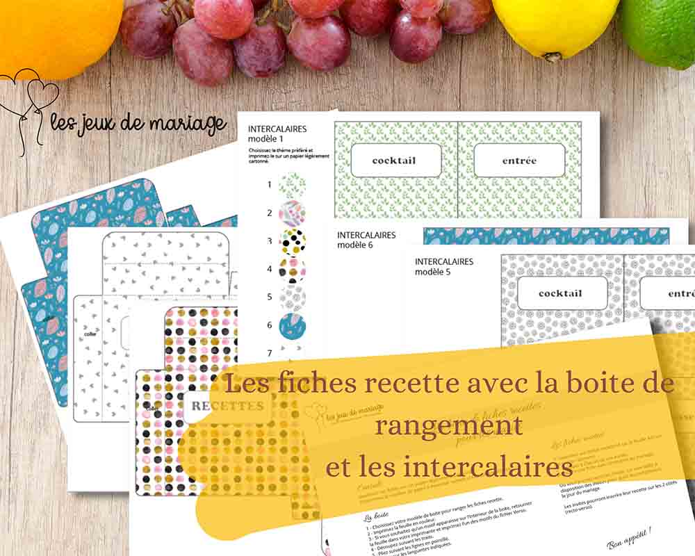 recettes mariage