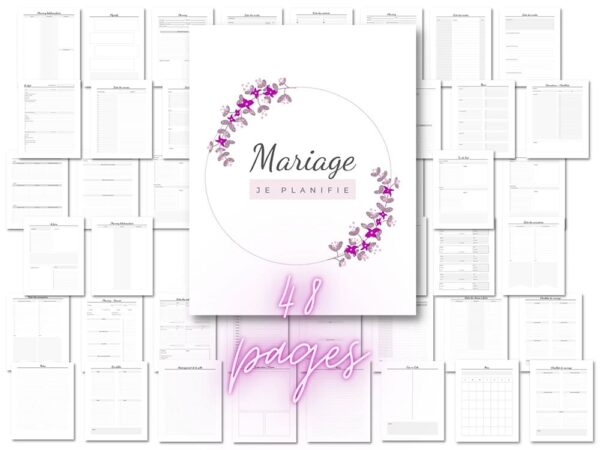 planning mariage à imprimer