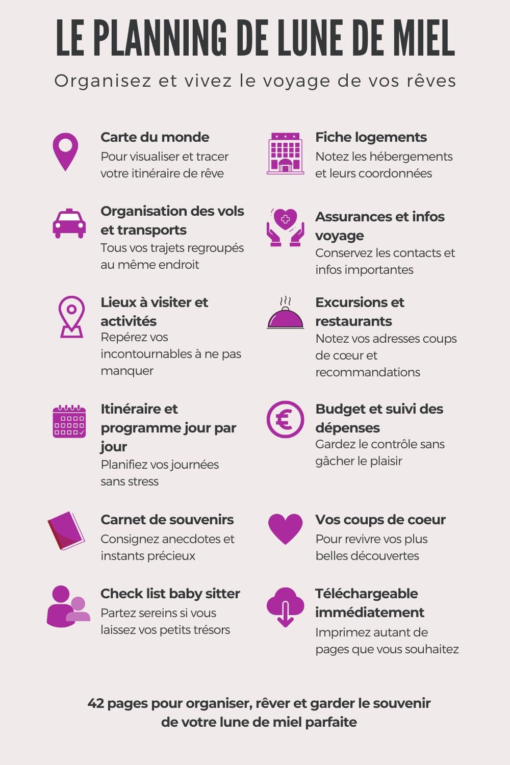 comment planifier facilement sa lune de miel